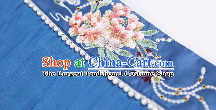 China Ancient Royal Princess Garment Costumes Song Dynasty Imperial Consort Hanfu Dress Apparels Traditional Young Woman Historical Clothing Complete Set