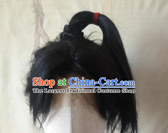 Chinese Drama Handsome Siblings Xiao Yuer Wigs Headdress Ancient Swordsman Hair Accessories Handmade Cosplay Young Hero Hairpieces