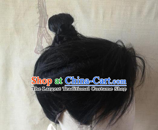 Chinese Drama Handsome Siblings Xiao Yuer Wigs Headdress Ancient Swordsman Hair Accessories Handmade Cosplay Young Hero Hairpieces