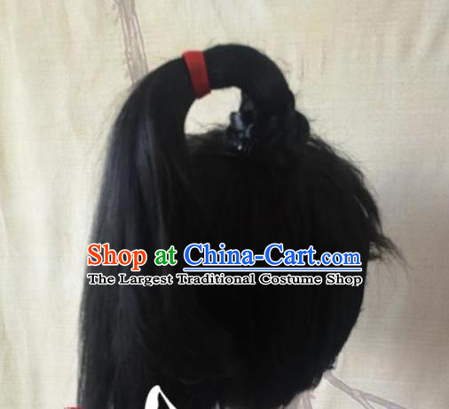 Chinese Drama Handsome Siblings Xiao Yuer Wigs Headdress Ancient Swordsman Hair Accessories Handmade Cosplay Young Hero Hairpieces