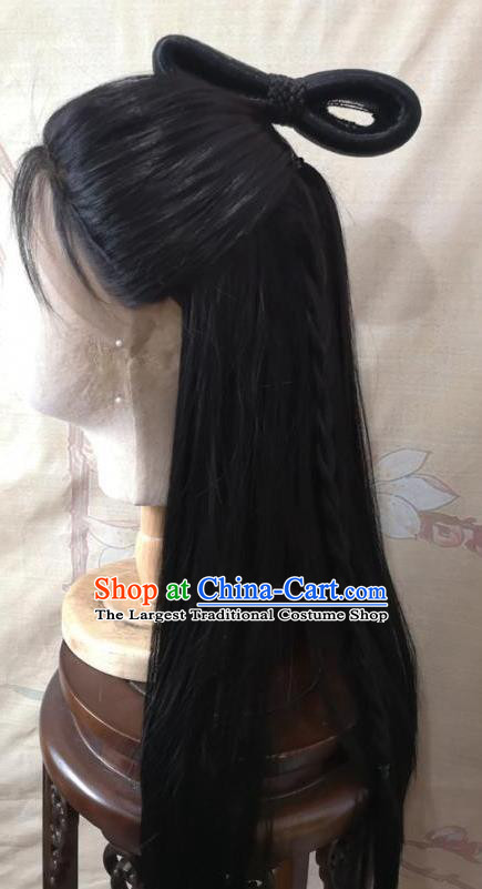China Cosplay Flowers Fairy Wigs Headwear Ancient Princess Hairpieces Traditional Hanfu Young Lady Hair Accessories