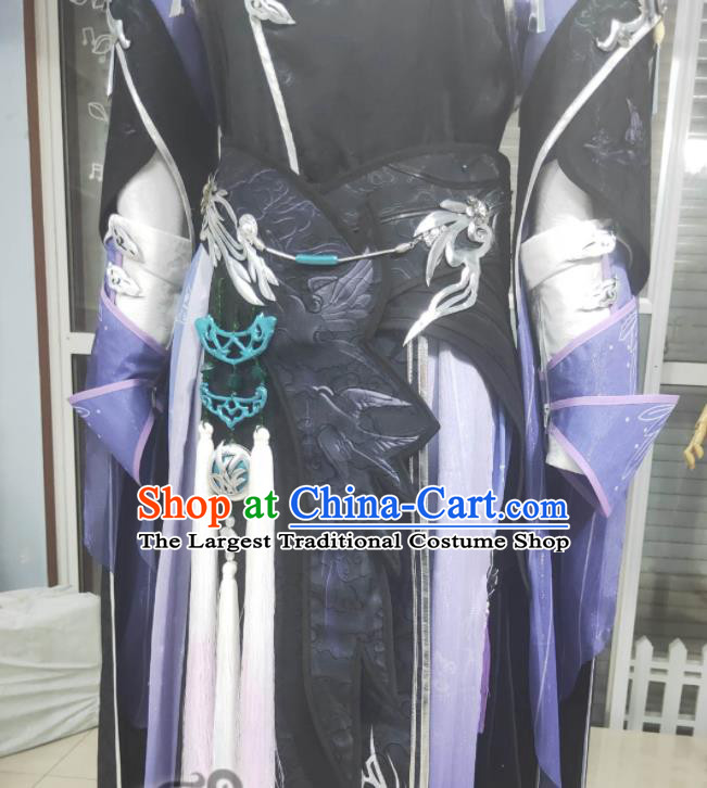 China Traditional JX Online General Garment Costumes Cosplay Swordsman Apparels Ancient Knight Warrior Clothing