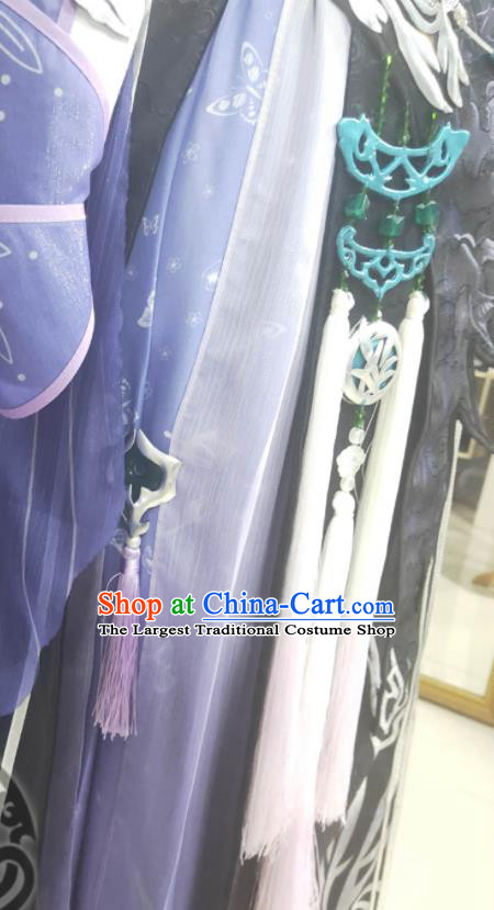 China Traditional JX Online General Garment Costumes Cosplay Swordsman Apparels Ancient Knight Warrior Clothing