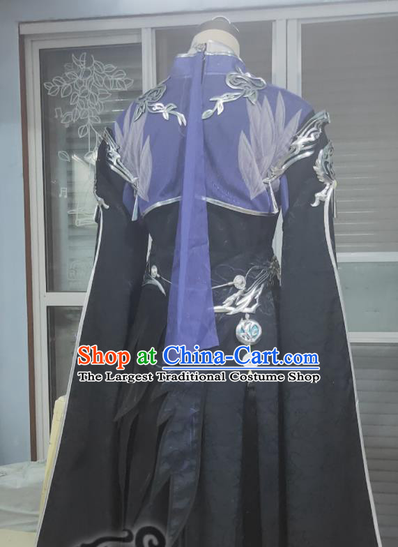 China Traditional JX Online General Garment Costumes Cosplay Swordsman Apparels Ancient Knight Warrior Clothing