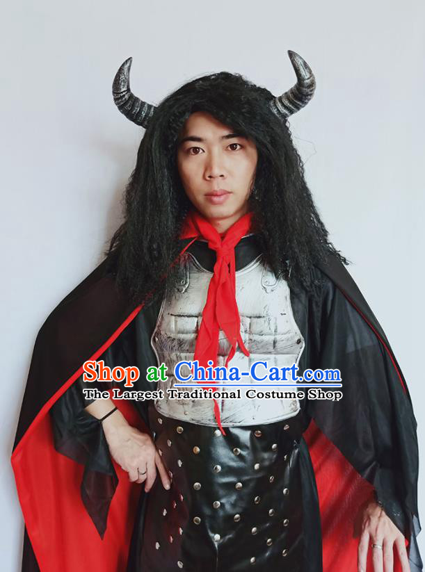 Top Cosplay Bull Demon King Clothing Halloween Fancy Ball Garment Costumes Journey to the West General Armor Apparels