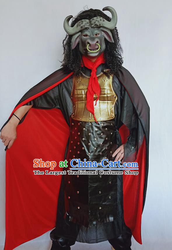 Top Journey to the West General Armor Apparels Cosplay Bull Demon King Clothing Halloween Fancy Ball Garment Costumes