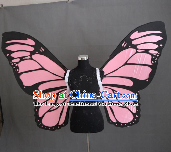Top Brazil Parade Back Decorations Catwalks Angel Props Stage Show Pink Butterfly Wings Cosplay Fairy Accessories