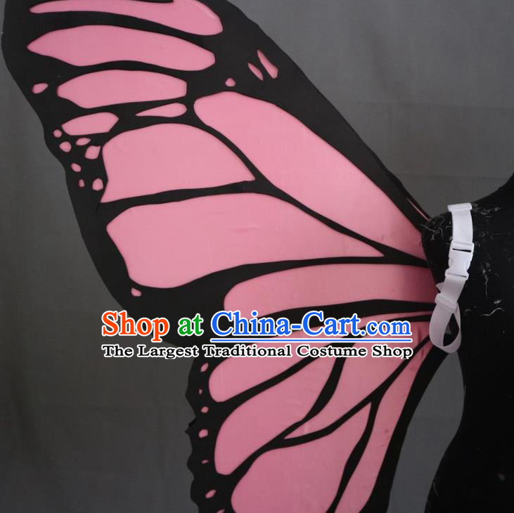 Top Brazil Parade Back Decorations Catwalks Angel Props Stage Show Pink Butterfly Wings Cosplay Fairy Accessories