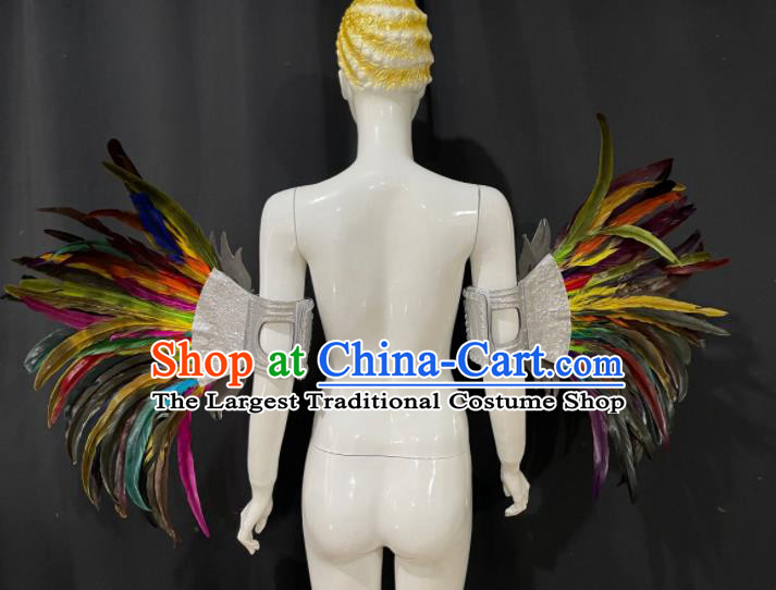 Professional Opening Dance Arms Accessories Samba Dance Decorations Halloween Fancy Ball Props Brazilian Carnival Feather Ornaments