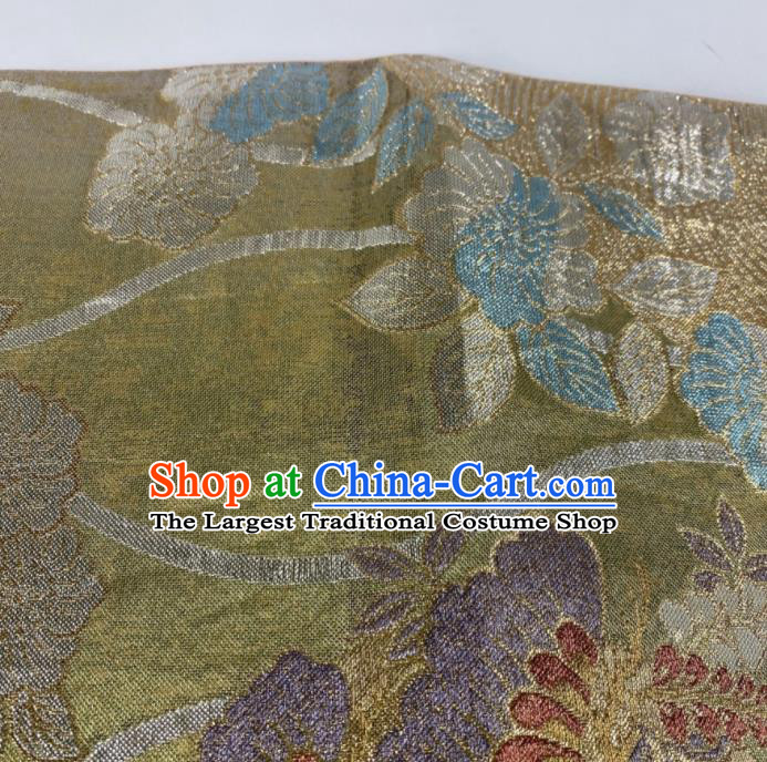 Japanese Traditional Yukata Robe Nishijin Girdle Accessories Classical Butterfly Pattern Kimono Belt Handmade Brocade Waistband