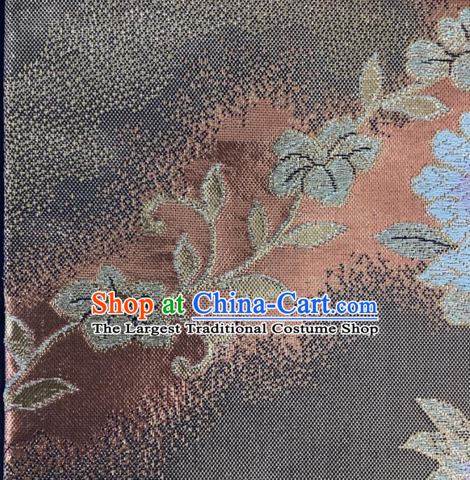 Japanese Traditional Yukata Robe Nishijin Girdle Accessories Classical Flowers Pattern Kimono Belt Handmade Brocade Waistband