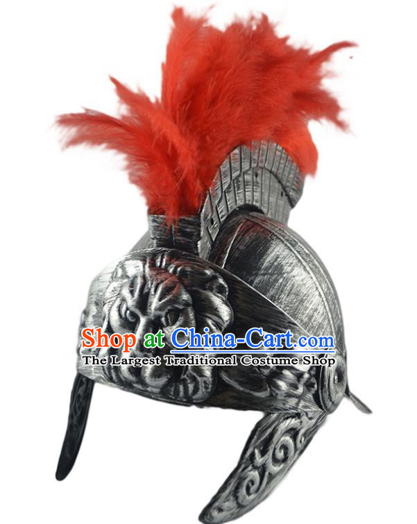 Professional Halloween Fancy Ball Helmet Headdress Cosplay Warrior Hat Sparta General Hair Accessories Rome Hero Headwear