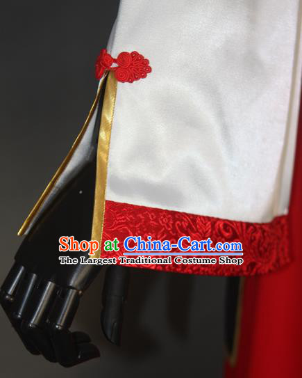 China Traditional Axis Powers Wan Niang Clothing Cosplay Country Woman Garment Costumes Ancient Young Lady Red Dress Outfits