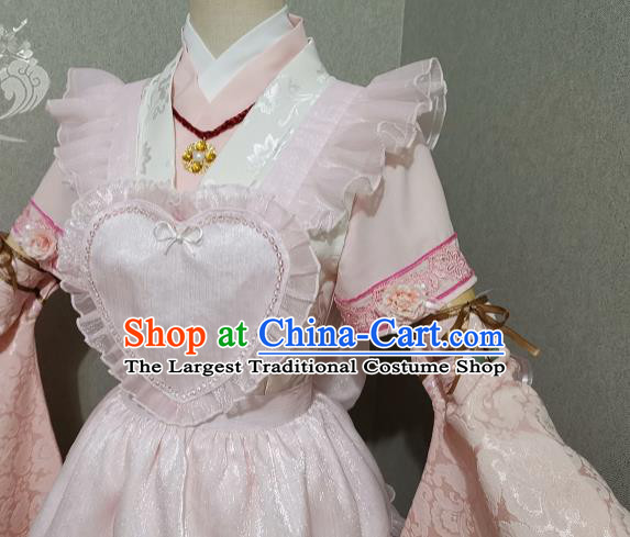 Top Magic Princess Clothing Cosplay Maidservant Dress Halloween Fancy Ball Garment Costume