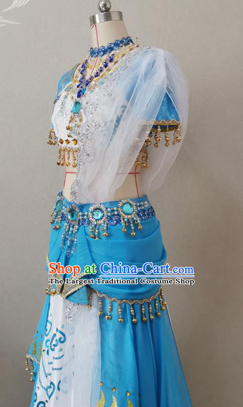 Professional Cosplay Fairy Princess Garment Costumes Indian Dance Dress Outfits Traditional Female Swordsman Clothing