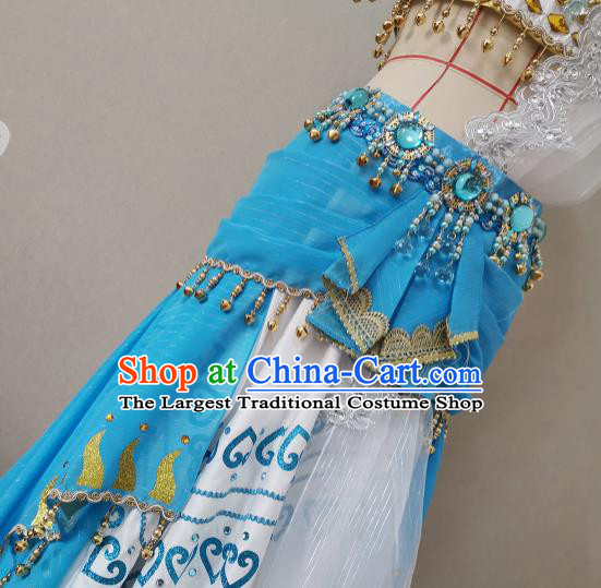 Professional Cosplay Fairy Princess Garment Costumes Indian Dance Dress Outfits Traditional Female Swordsman Clothing