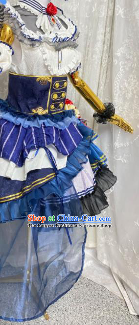Top Cartoon Young Beauty Clothing Cosplay Songstress Dress Halloween Fancy Ball Magic Lady Garment Costume
