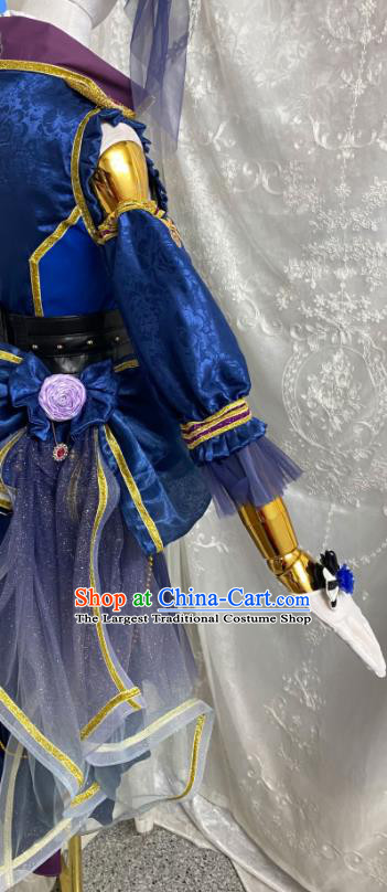 Top Cartoon Musician Lady Clothing Cosplay Angel Short Dress Halloween Fancy Ball Magic Woman Garment Costume