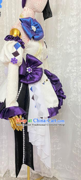 Top Cosplay Magic Girl Bubble Dress Outfits Modern Dance Garment Costume Cartoon Angel Lady Clothing