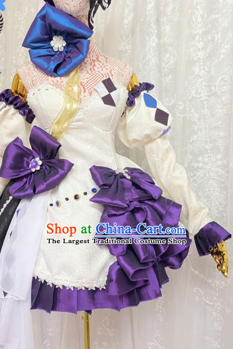Top Cosplay Magic Girl Bubble Dress Outfits Modern Dance Garment Costume Cartoon Angel Lady Clothing