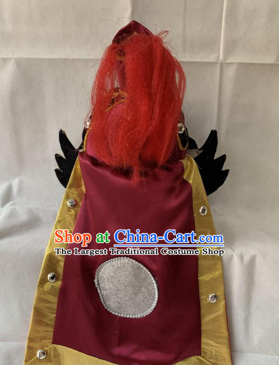 Handmade China Peking Opera Wusheng Hat Beijing Opera Warrior Headwear Ancient General Helmet Headdress