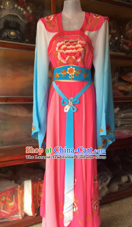 China Traditional Opera Fairy Garment Costumes Ancient Palace Lady Clothing Beijing Opera Actress Pink Dress Outfits