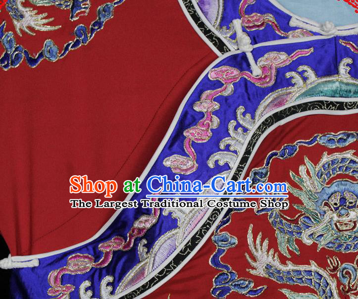 China Beijing Opera Hua Tan Embroidered Red Dress Traditional Opera Princess Garment Costume Ancient Court Beauty Clothing