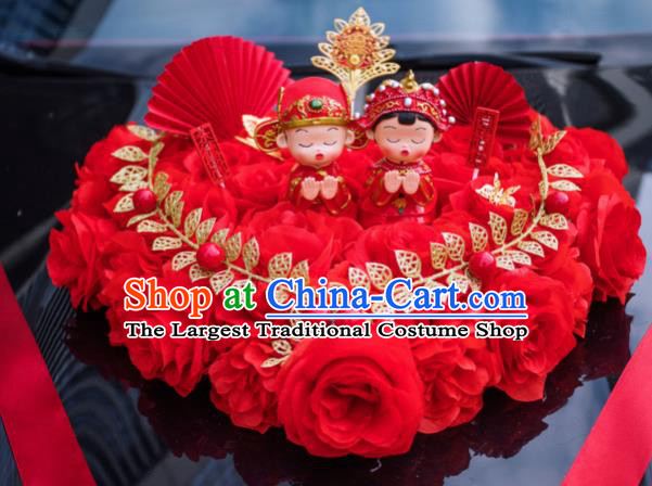 Chinese Traditional Wedding Car Decorations Wedding Car Ornaments Love Flowers Bouquet