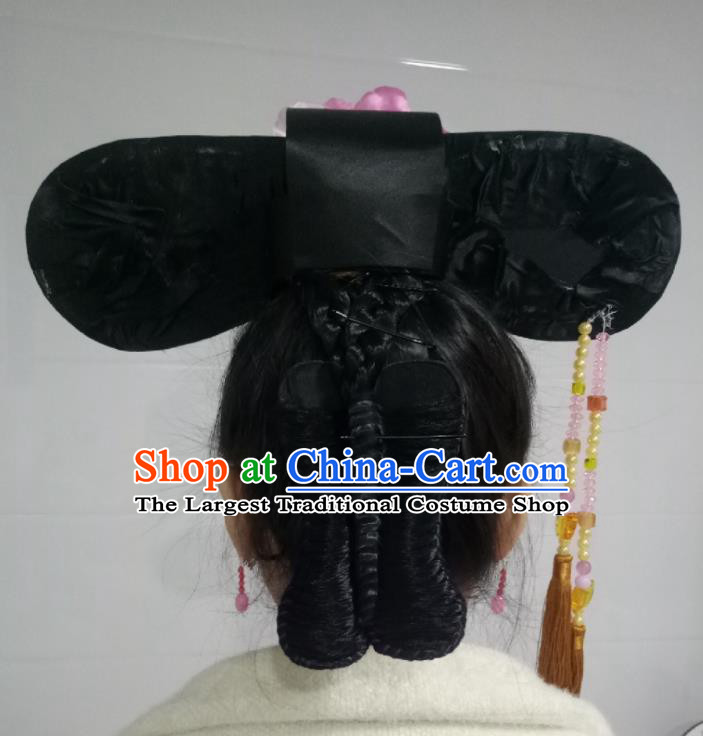 China TV Series My Fair Princess Qing Er Headpiece Ancient Infanta Hair Accessories Traditional Qing Dynasty Headdress