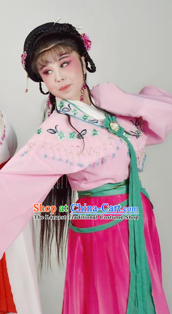 China Shaoxing Opera Empress Pink Dress Peking Opera Diva Costume Ancient Palace Princess Clothing