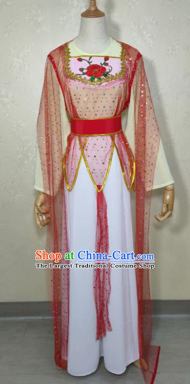 China Peking Opera Diva Costume Ancient Village Girl Clothing Fujian Opera Actress Dress