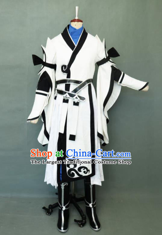 Chinese Cosplay Swordsman Clothing Game Jian Xia Qing Yuan Young Male Apparel Ancient Hero Garment Costumes