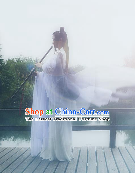 Chinese Cosplay Female Swordsman Garment Costumes Ancient Goddess Clothing Traditional Hanfu Dress