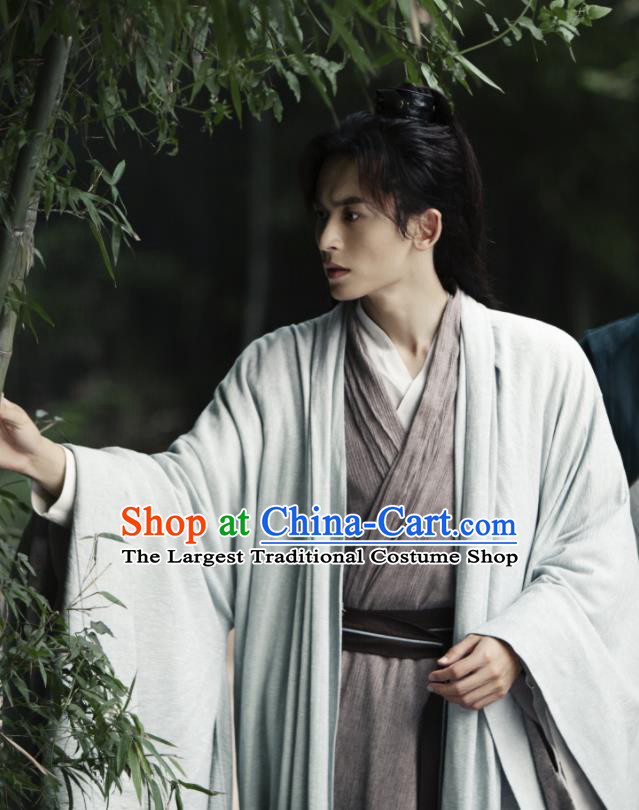 Chinese Wu Xia Series Word Of Honor Zhou Zi Shu Apparels Ancient Young Hero Garment Costumes Traditional Swordsman Clothing