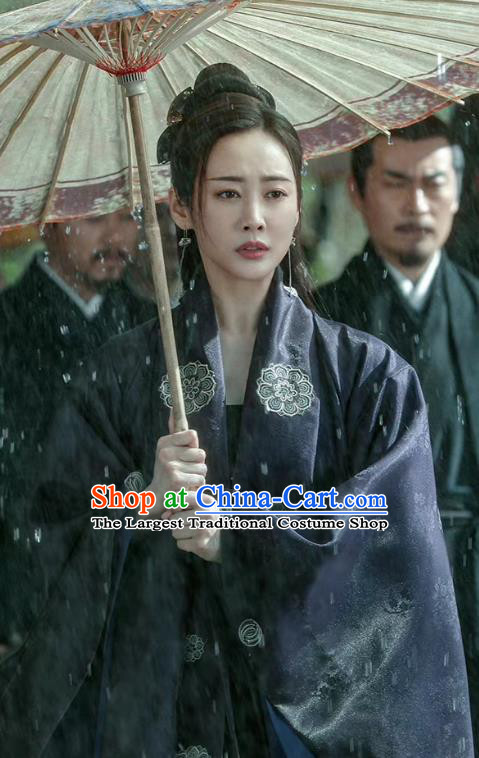 Chinese Ancient Swordswoman Replica Costumes Kung Fu Master Clothing Wuxia TV Series Sword Snow Stride Female Warrior Garments