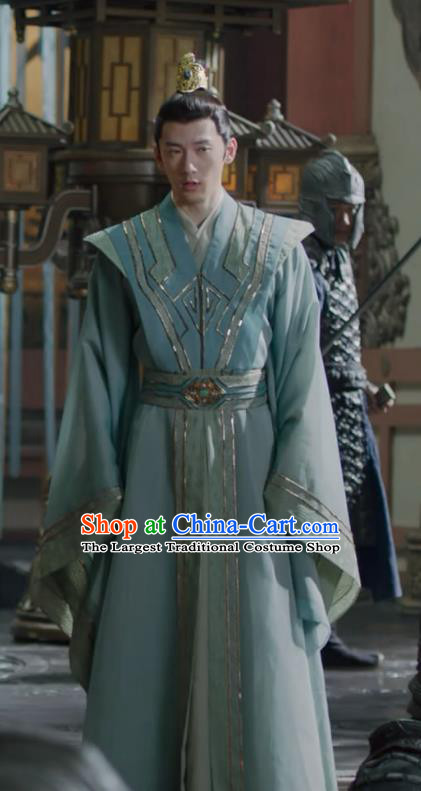 Chinese Wuxia TV Series Noble Prince Clothing Ancient King Garments Qie Shi Tian Xia Feng Ju Replica Costume