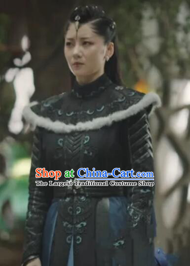 Chinese Ancient Swordswoman Dress Clothing Xian Xia Fox Fairy Apparel TV Series The Blue Whisper Shu Qing Garment Costumes
