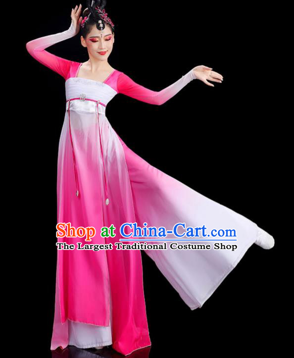 Chinese Stage Performance Pink Dress Classical Dance Clothing Umbrella Dance Fashion Han Tang Dance Costume