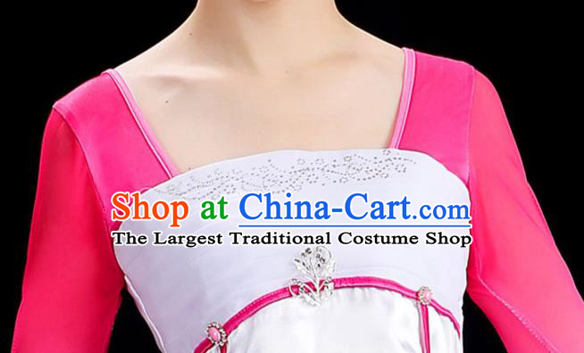Chinese Stage Performance Pink Dress Classical Dance Clothing Umbrella Dance Fashion Han Tang Dance Costume