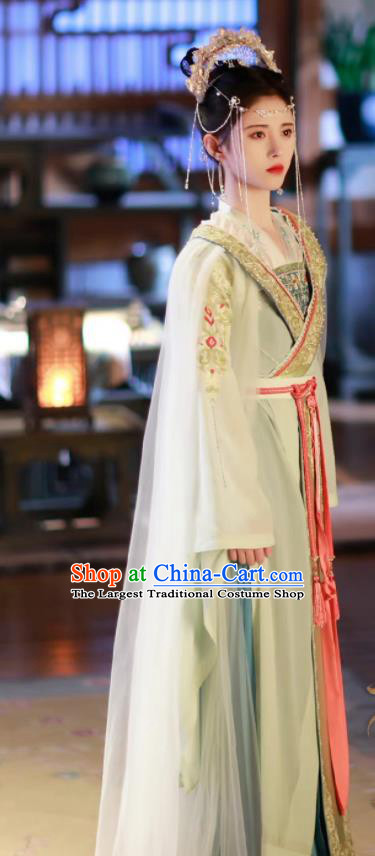 Chinese Ancient Infanta Hanfu Dress Romance Series Rebirth For You Princess Jia Nan Replica Costumes and Headpieces