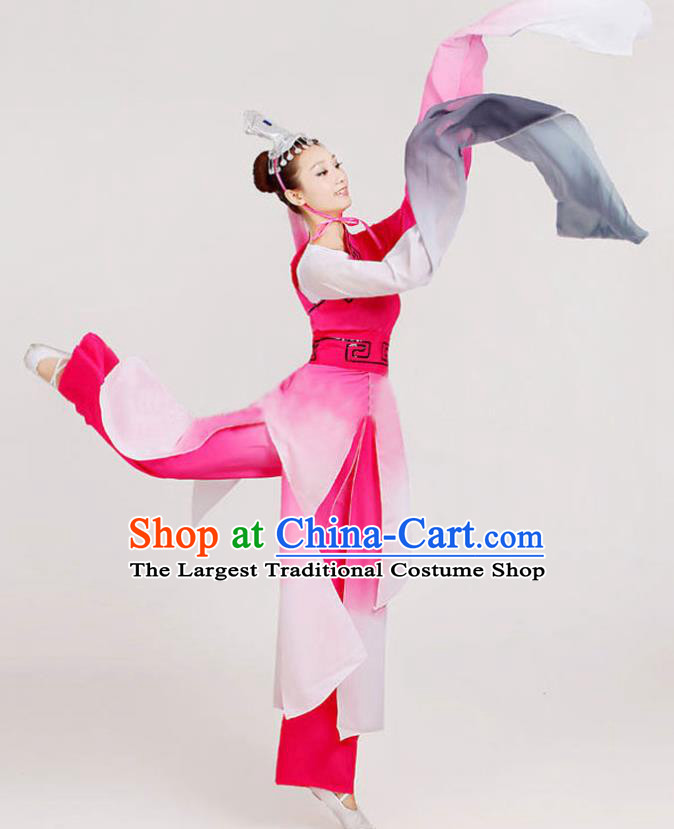 China Classical Dance Clothing Water Sleeve Mengenta Dance Costume Umbrella Dance Dress Outfits