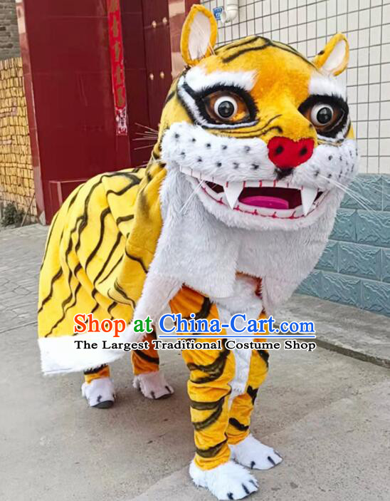 Top Festival Entertainment Outfits Chinese Traditional Tiger Dance Costumes Tiger Head for Adult