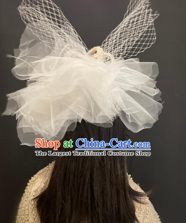 Handmade Party Children Headwear Baroque Style Royal Crown Top Halloween Pearls Veil Headdress