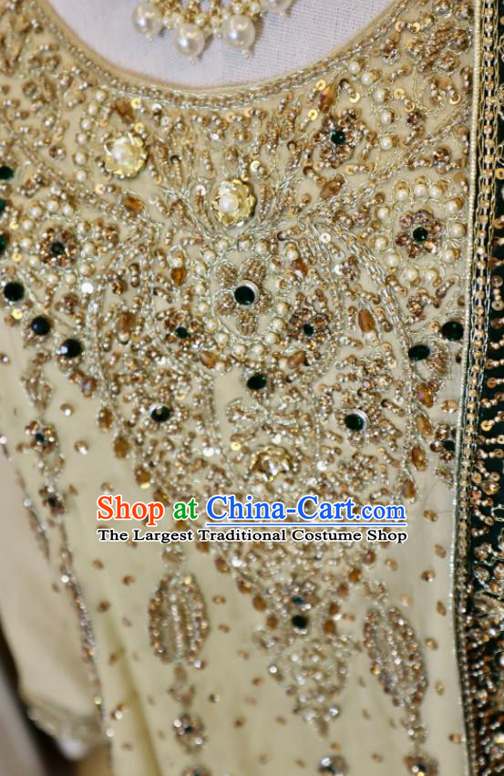 Top Indian Lengha Clothing Traditional Garment India Wedding Dress Asian Embroidered Outfit