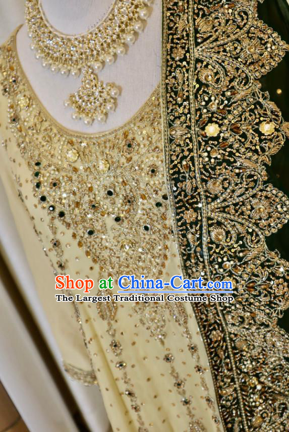 Top Indian Lengha Clothing Traditional Garment India Wedding Dress Asian Embroidered Outfit