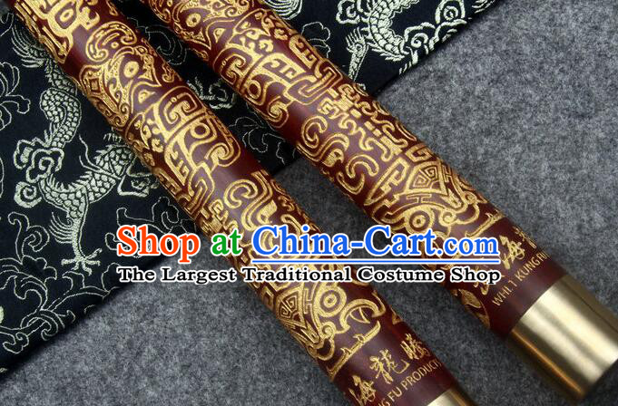 Chinese Martial Arts Wood Nunchaku Handmade Kung Fu Carving Nunchaka Top Rosewood Nunchakus