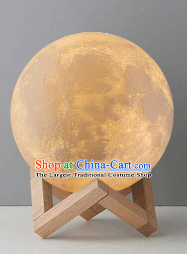 D Moon Light Beautiful Moon Desk Lamp Three Kinds of Light Source Charging Lamp