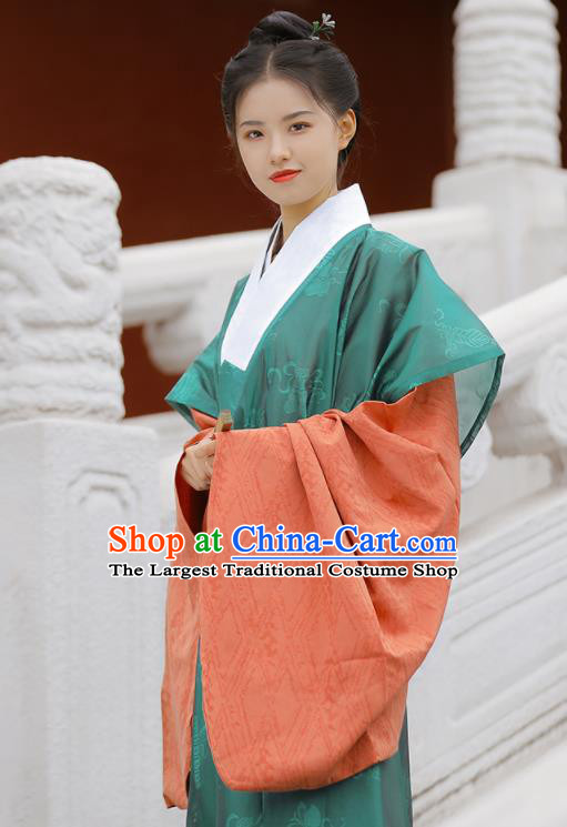 Chinese Ming Dynasty Historical Costumes Traditional Hanfu Clothing Ancient Taoist Nun Garments