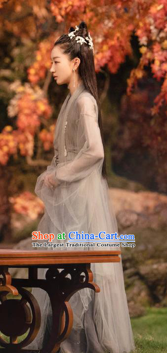 Chinese Ancient Goddess Clothing Xianxia Series Drama Female Immortal Dress Garments Romance TV Ancient Love Poetry Shang Gu Costumes