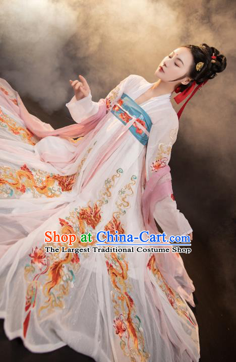 Chinese Tang Dynasty Historical Costumes Ancient Princess Clothing Traditional Ruqun Hanfu Dress